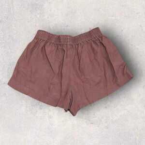 Reformation 100% linen pull on shorts